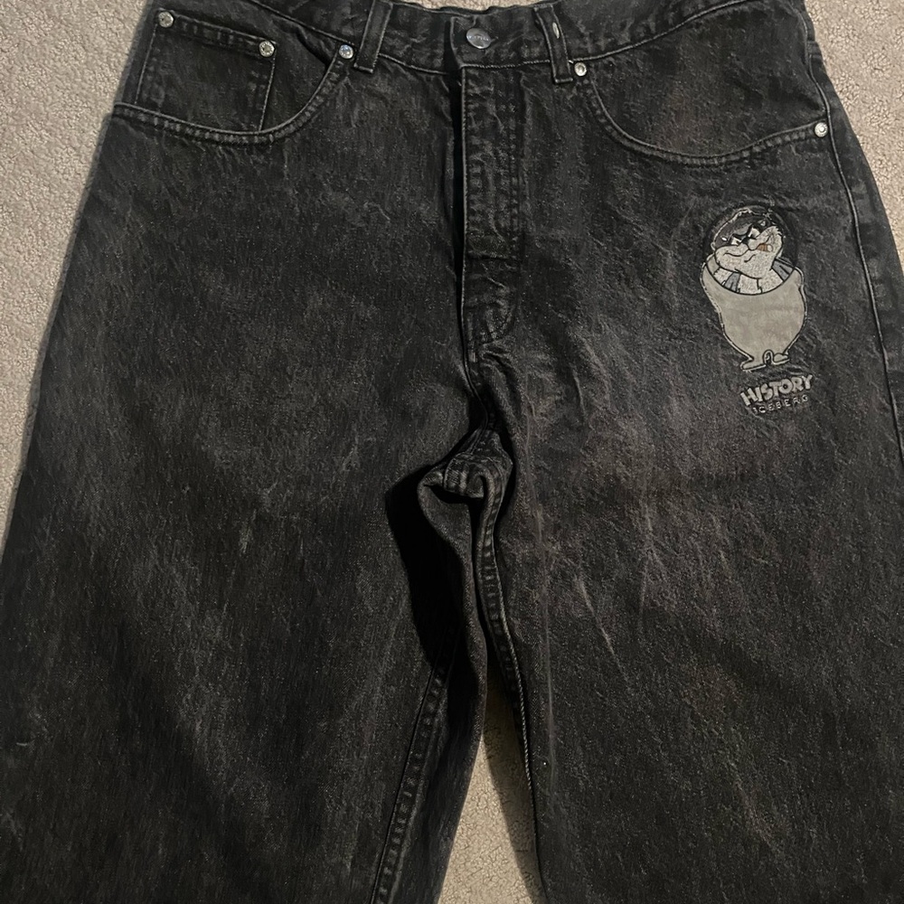 History Iceberg Jeans Men 34 Tasmanian Devil Y2K Wide Urban
